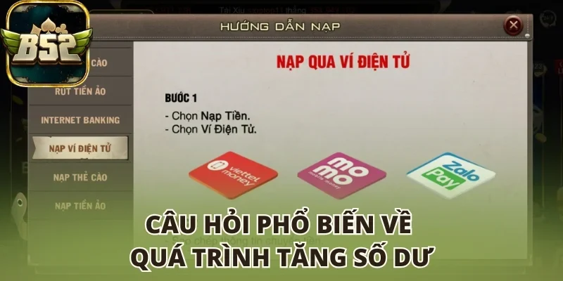 Câu hỏi phổ biến về quá trình tăng số dư