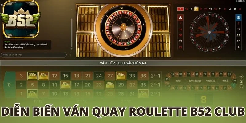 Diễn biến ván quay Roulette B52 club