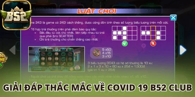Giải đáp thắc mắc về Covid 19 B52 club